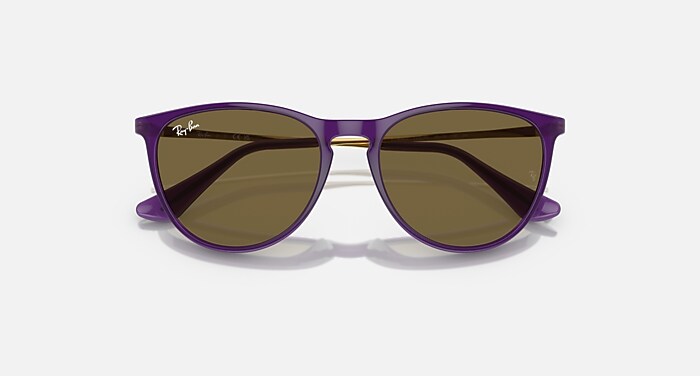 ERIKA KIDS Sunglasses in Opal Violet and Dark Brown (50-15
