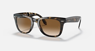 WAYFARER FOLDING CLASSIC Sunglasses in Black and G-15 Green