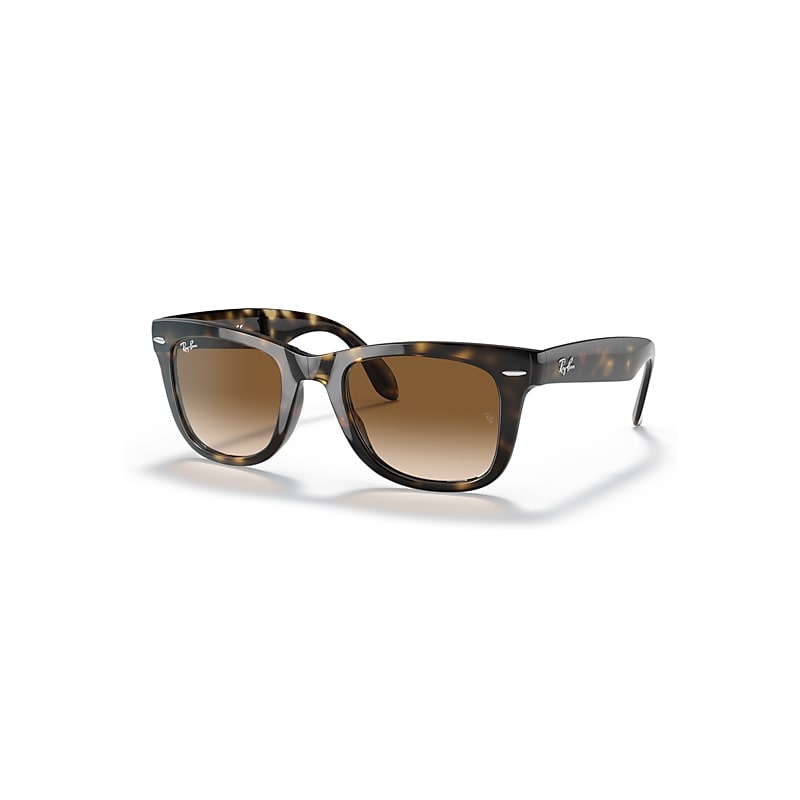 Ray-Ban Sunglasses Folding Wayfarer 4105 Light Havana Brown Gradient 710/51 M - Image 9