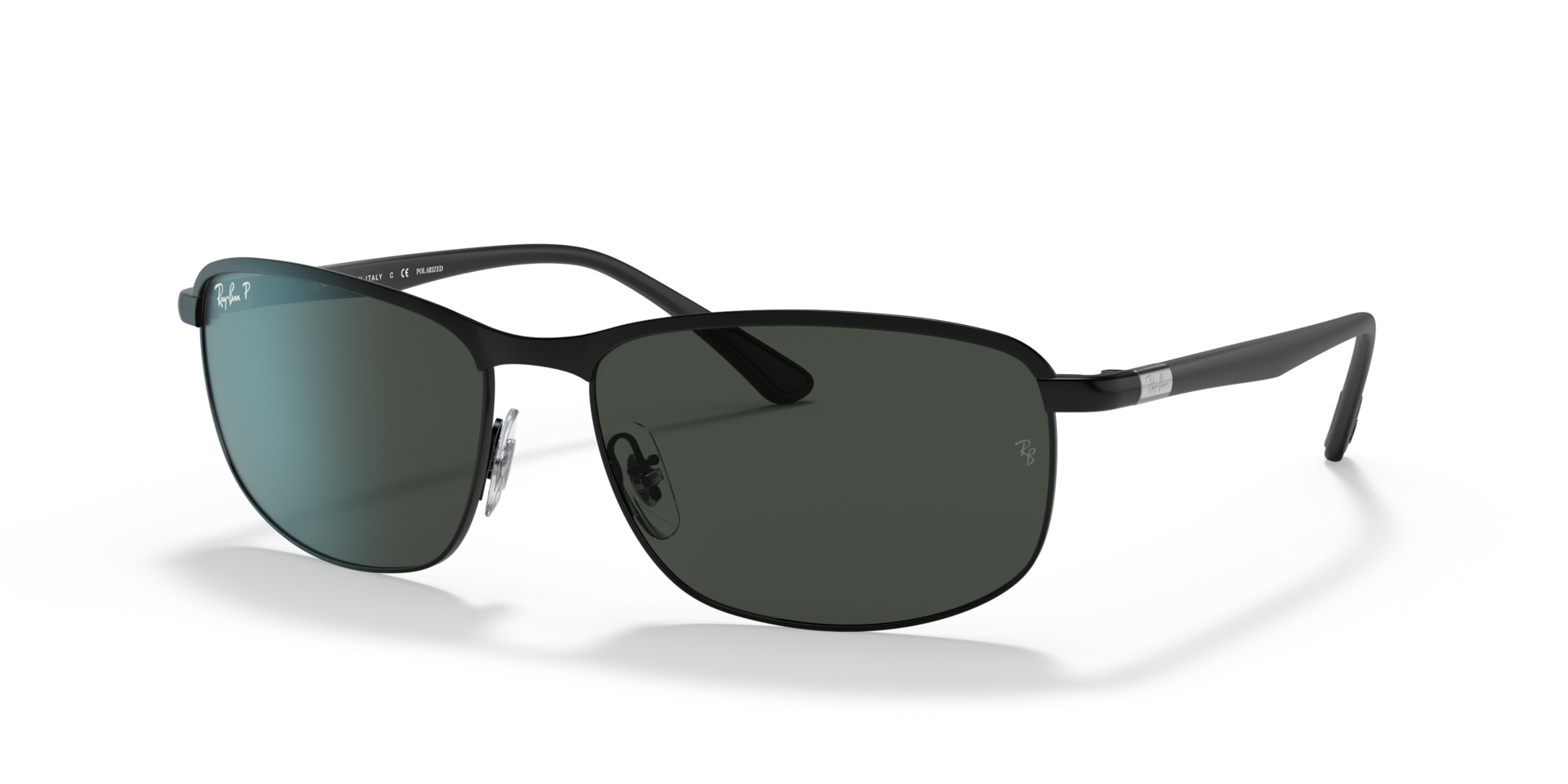 RB3671 POLARIZED+ LENSES Sunglasses in Black and Dark Grey