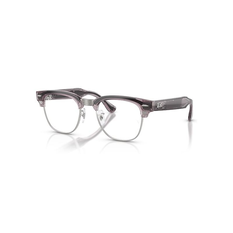 Ray-Ban Meta Audio Clubmaster Optics Transparent Orchid Frame Demo Lens Lenses Ai Glasses, RW7004V - Image 1
