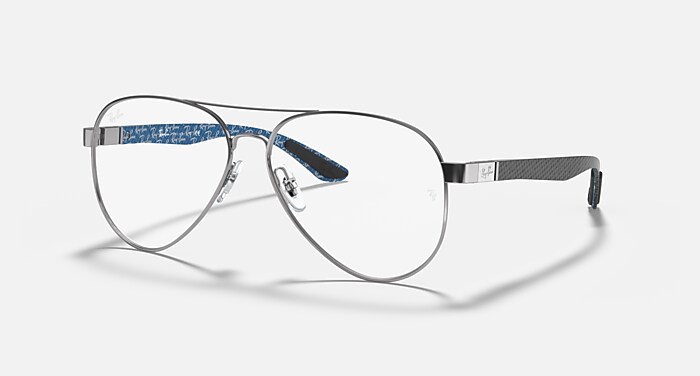 RB8420 OPTICS Polarized Eyeglasses with Gunmetal and Clear (58-14