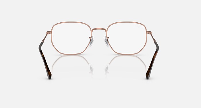 RB6496 OPTICS メガネ ローズゴールド と クリア (51-20) - RB6496