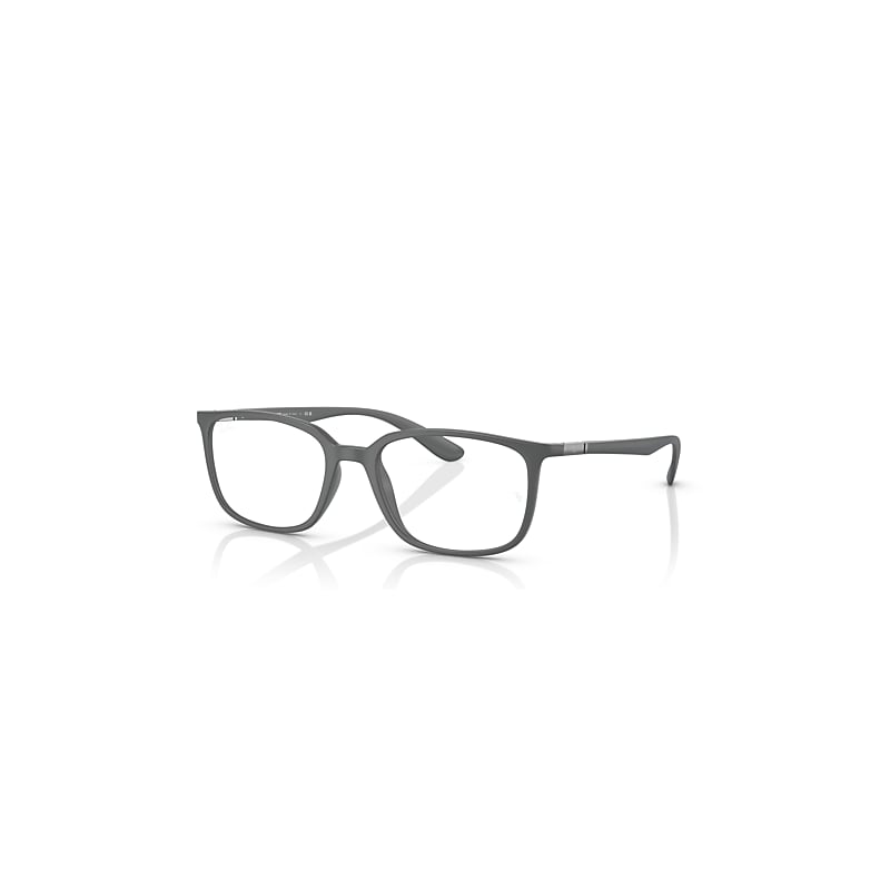 Ray-Ban Eyeglasses  Rb7208 Optics - Grey Frame Clear Lenses Polarized 52-18, RX7208