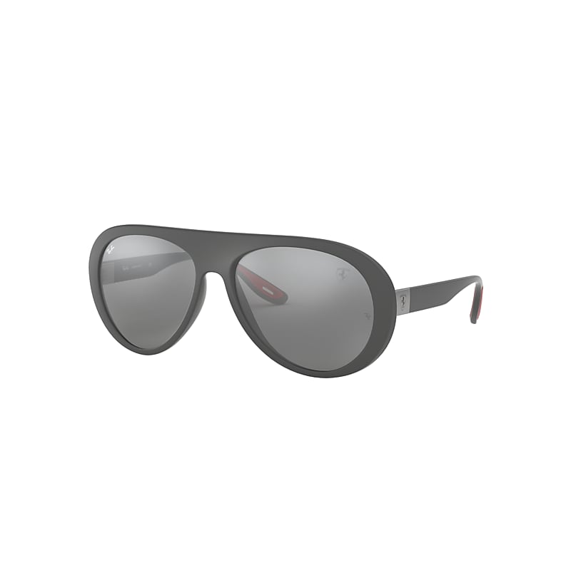 RAY-BAN Man Sunglasses RB4310M Scuderia Ferrari Collection  -  Frame color: Grey, Lens color: Grey Mirror Silver