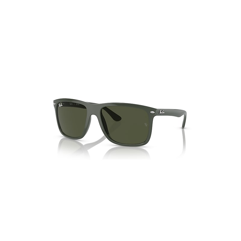 Ray-Ban Sunglasses Boyfriend Two - Green Frame Green Lenses 60-18, RB4547 - Image 1