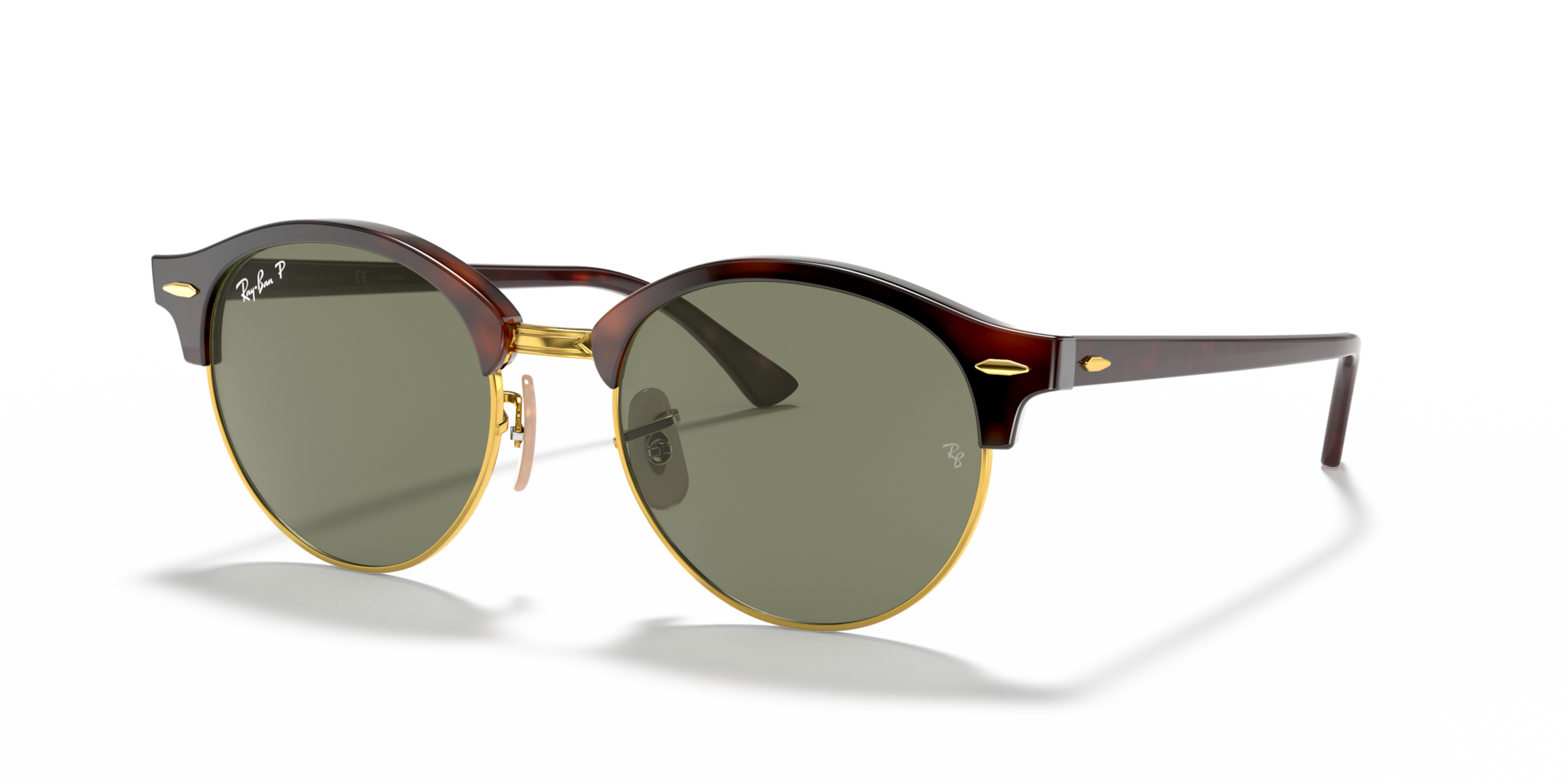 Ray-Ban Clubround Classic Lunettes De Soleil - Monture caille Verres Vert 51-19 polariss 112 €