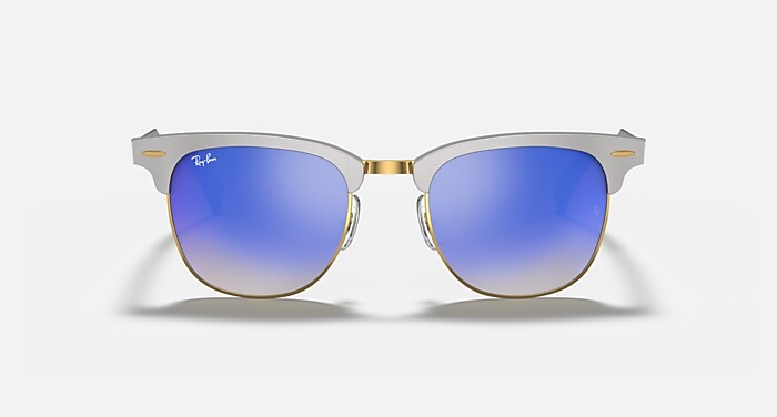 CLUBMASTER ALUMINUM FLASH LENSES GRADIENT Sunglasses in Silver and