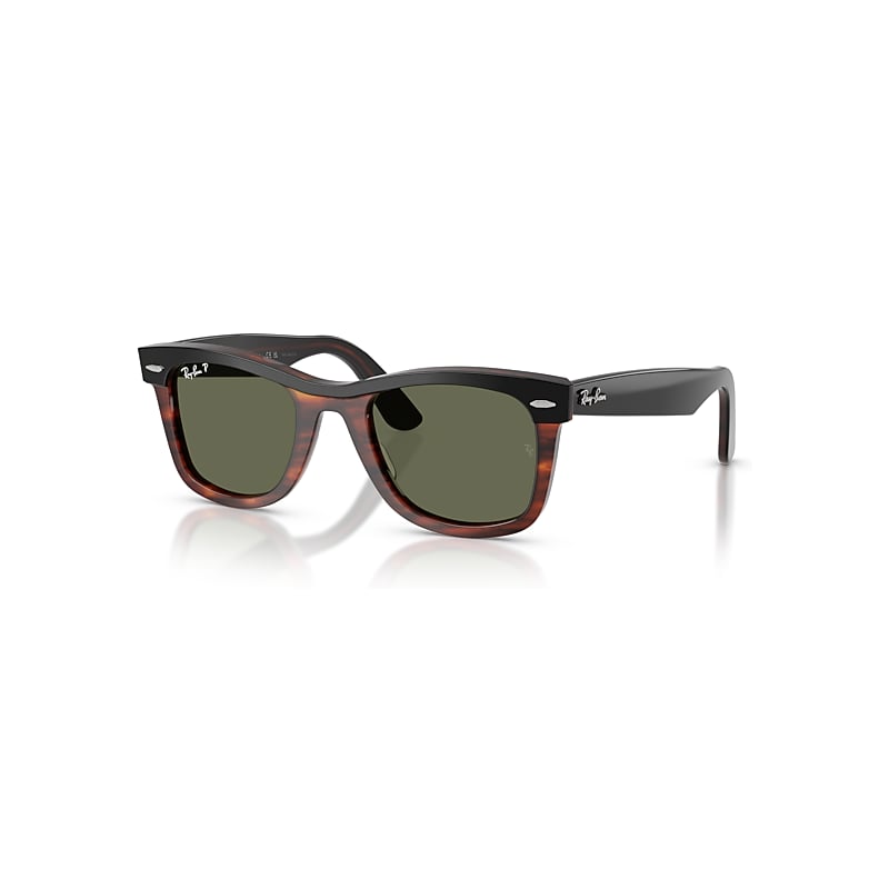 Ray - Ban Unisex Black/Green Rb2240 Wayfarer 144058 Sunglasses Acetate Squared Polarized - Image 4