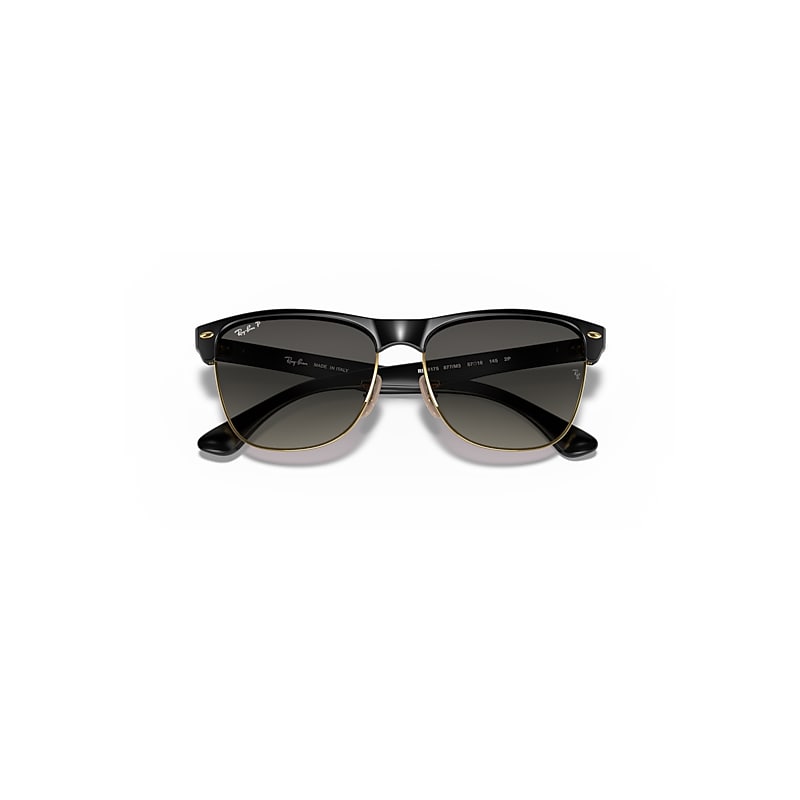 CLUBMASTER OVERSIZED Polarized Sunglasses in Black and Grey