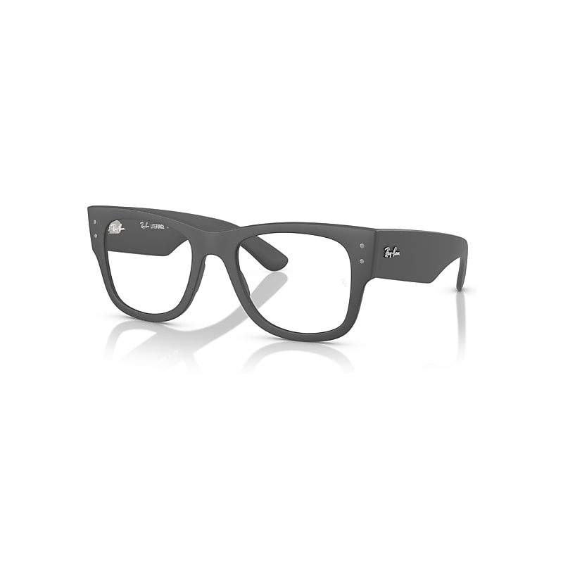 Ray-Ban Eyeglasses  Mega Wayfarer Optics Liteforce - Sand Grey Frame Clear Lenses Polarized 50-21, RB7840V