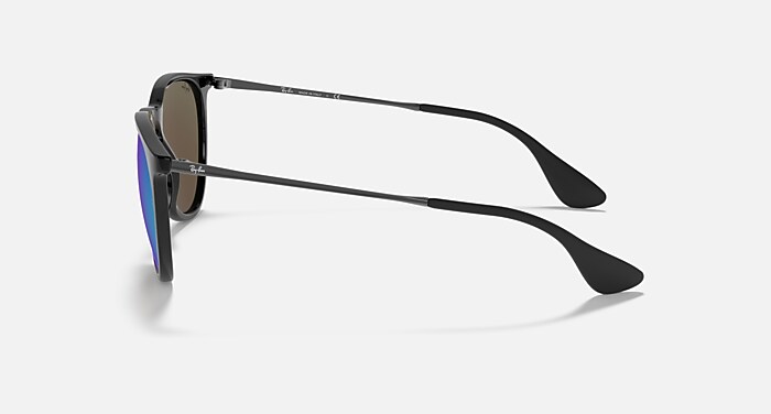 ERIKA COLOR MIX Sunglasses in Black and Blue Mirror (54-18