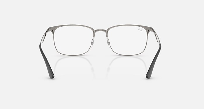 RB6421 OPTICS Eyeglasses with Brushed Gunmetal and Clear (52-18
