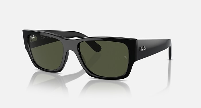 KILIANE BIO-BASED Sunglasses in Black and Dark Green (54-21