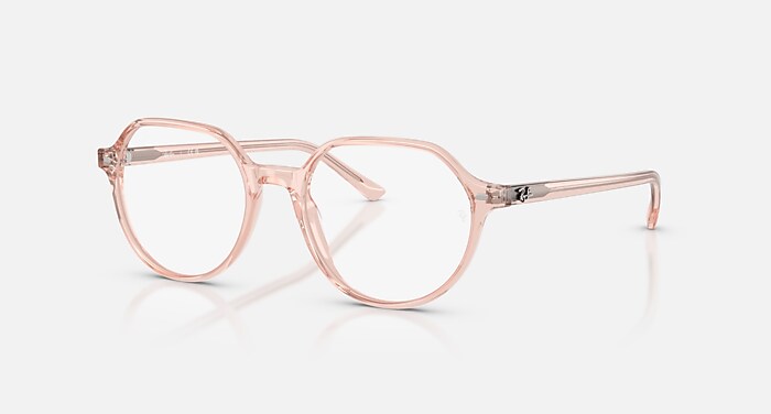 THALIA OPTICS Eyeglasses with Transaprent Pink and Bio Demo Lens