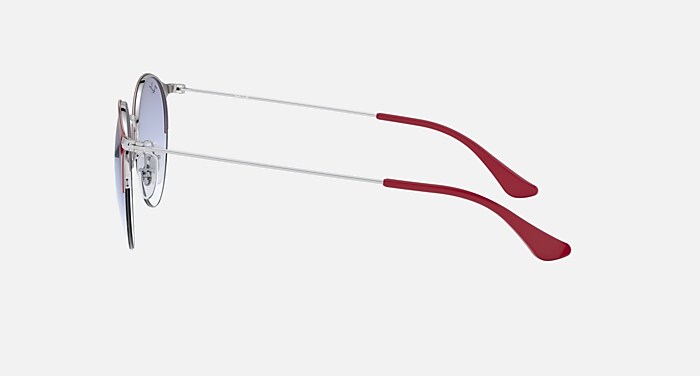 RB3578 Sunglasses in Bordeaux On Silver and Light Blue Gradient