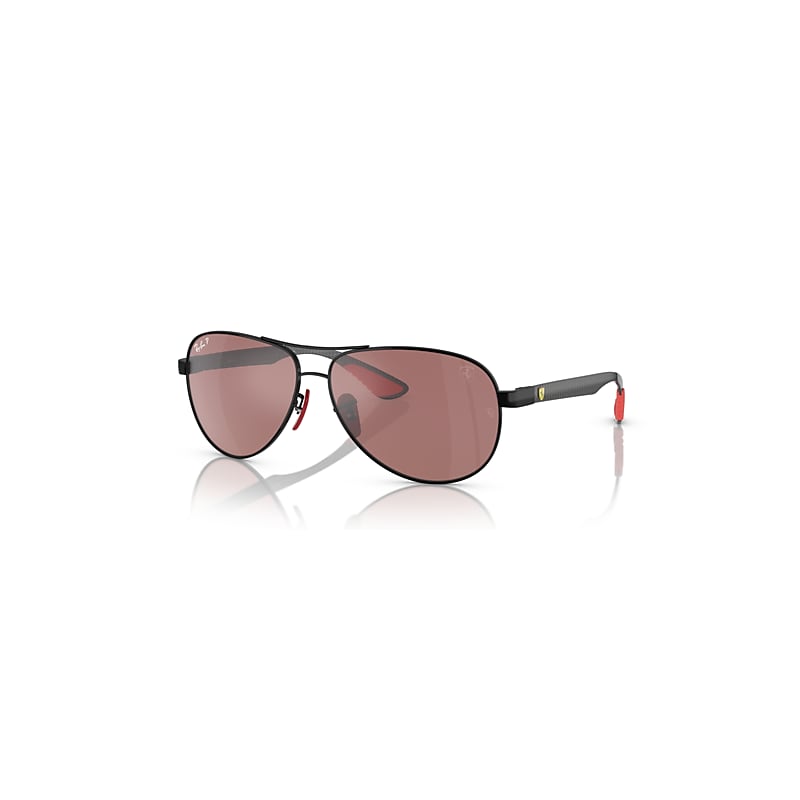 Ray-Ban Man Sunglass RB8331M Scuderia Ferrari Collection Polarized+ Lenses - Frame color: Black, Lens color: Purple & Silver Polarized+ - Image 5