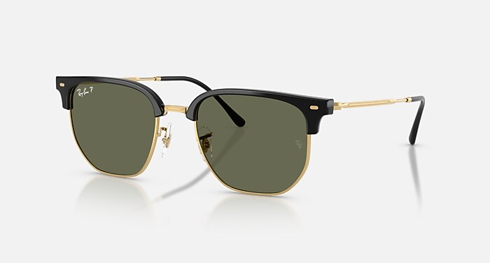 CLUBMASTER CLASSIC Sunglasses in Black On Silver and Blue/Grey (51