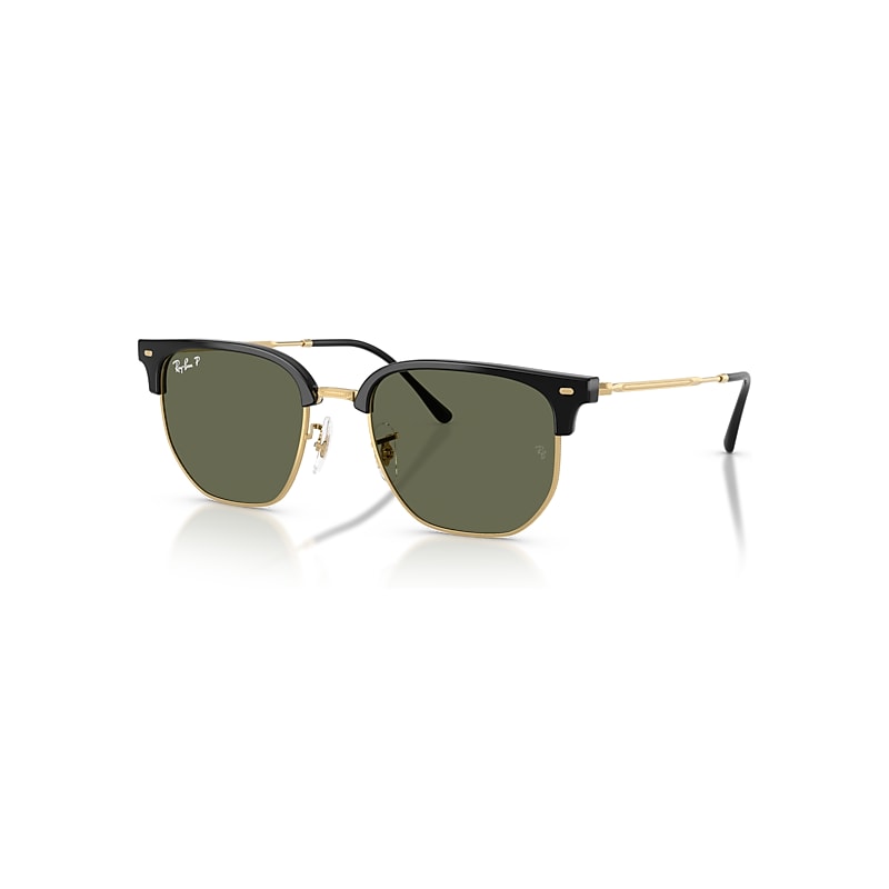 Ray-Ban New Clubmaster Sunglasses Arista Frame Green Lenses Polarized 53-20