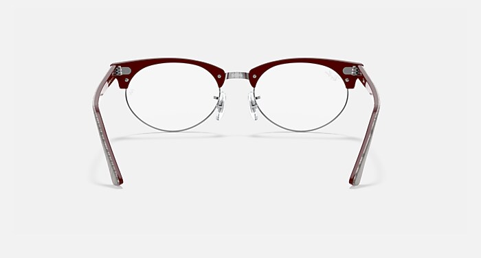 CLUBMASTER OVAL OPTICS Eyeglasses with Light Grey and Clear (52-19