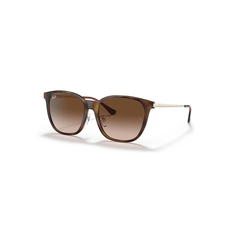 Ray-Ban Unisex Sunglass RB4333D - Frame color: Light Havana, Lens color: Brown Gradient - Image 4