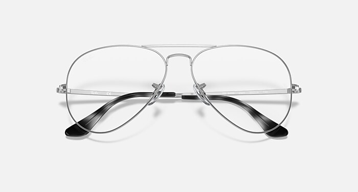 ヴィンテージＲａｙ－Ｂａｎ アビエーター 刻印有り AVIATOR OPTICS Eyeglasses with Silver and Clear (58-14) - RB6489