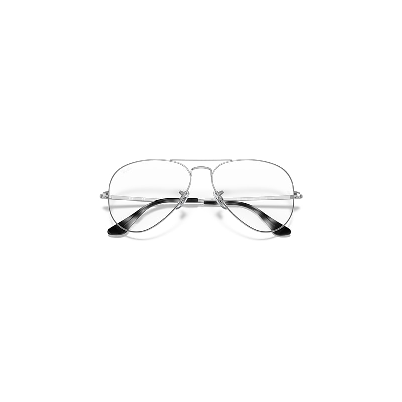 AVIATOR OPTICS Eyeglasses with Silver and Clear (55-14) - RB6489