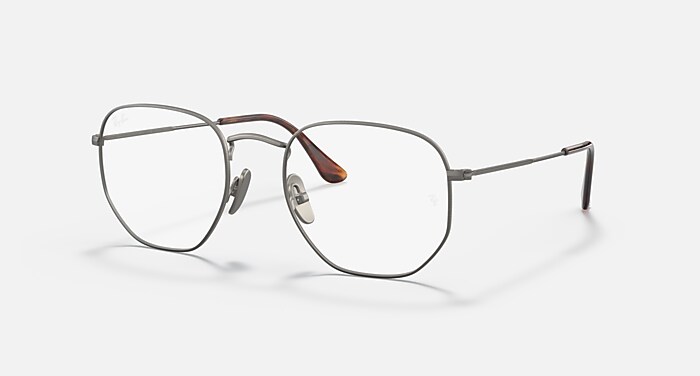 HEXAGONAL TITANIUM OPTICS Polarized Eyeglasses with Gunmetal and