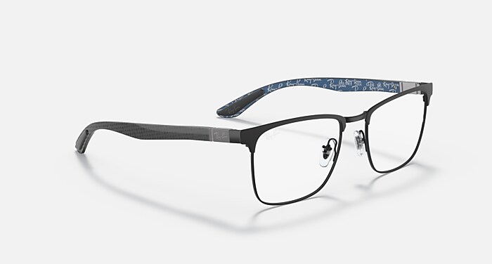 RB8421 OPTICS Polarized Eyeglasses with Black and Clear (52-19
