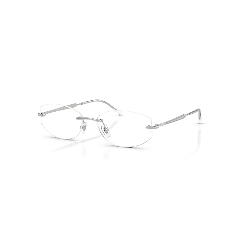 Ray-Ban Eyeglasses Unisex Rb3792v Optics - Silver Frame Clear Lenses 53-17