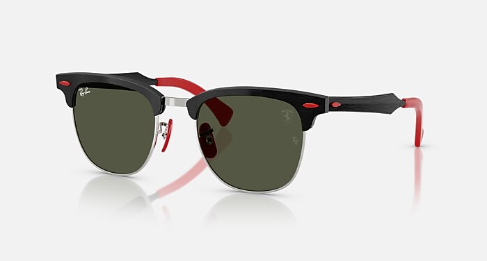 RB3807M SCUDERIA FERRARI COLLECTION Sunglasses in Brushed Black On
