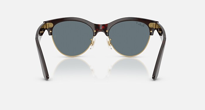 CLUBMASTER WAY Sunglasses in Red Havana On Gold and Dark Blue