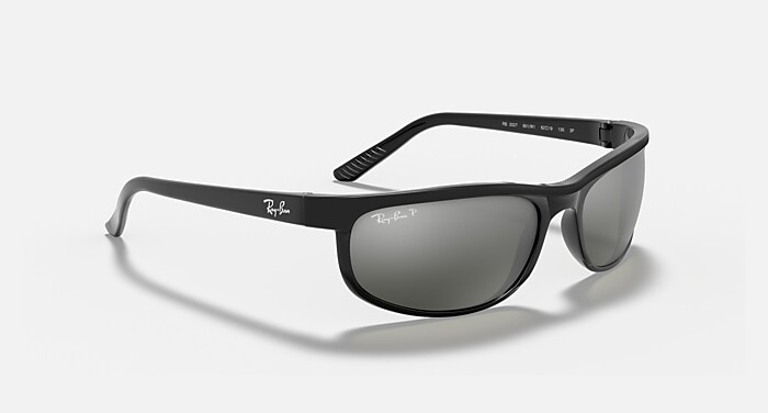 PREDATOR 2 Sunglasses in Black and Grey Polarized - RB2027 | Ray