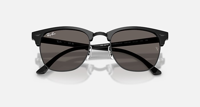 CLUBMASTER CLASSIC Sunglasses in Black On Black and Dark Grey (51