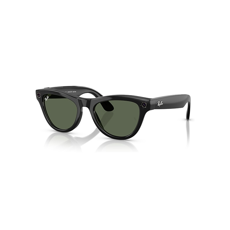 Ray-Ban Meta Black Frame Green Lenses Ai Glasses, RW4010 - Image 1