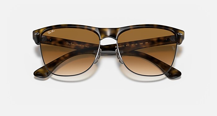 CLUBMASTER OVERSIZED Sunglasses in Tortoise and Light Brown