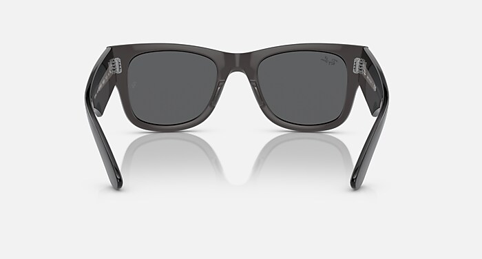 Óculos de Sol MEGA WAYFARER em Preto transparente e Cinza-escuro