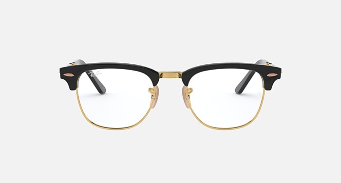 CLUBMASTER FOLDING OPTICS Polarized Eyeglasses with Black and