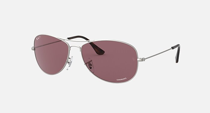 RB3562 POLARIZED+ LENSES Sunglasses in Silver and Violet