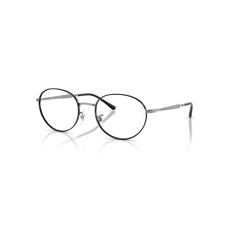 Ray-Ban Eyeglasses Unisex Rb6558 Optics - Gunmetal Frame Transparent Lenses Polarized 52-20