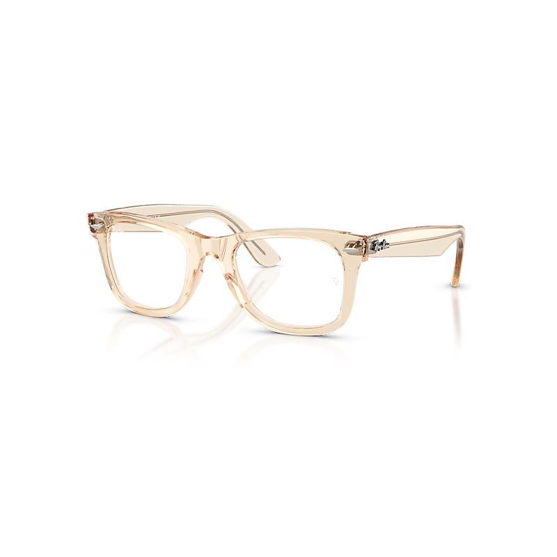 Ray-Ban Eyeglasses Unisex Wayfarer Ease Optics - Transparent Nude Frame Transparent Lenses Polarized 50-22