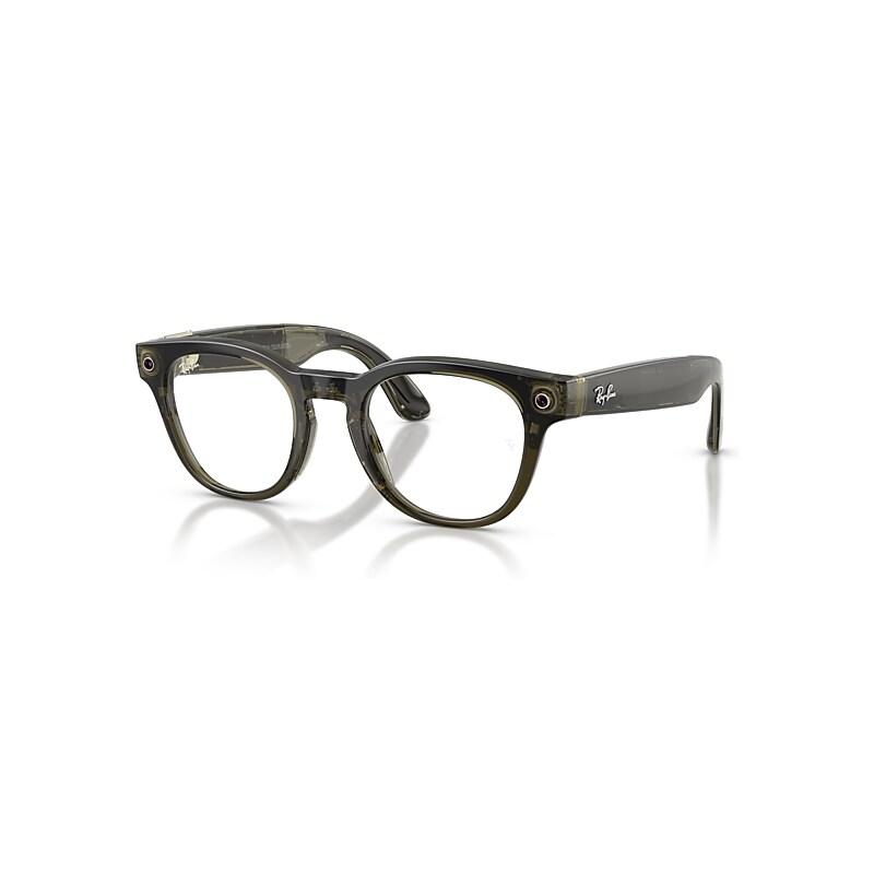 Ray-Ban Meta Optics (Gen 2) Transparent Dunkeloliv Frame Demo Gläser Prescription AI Glasses