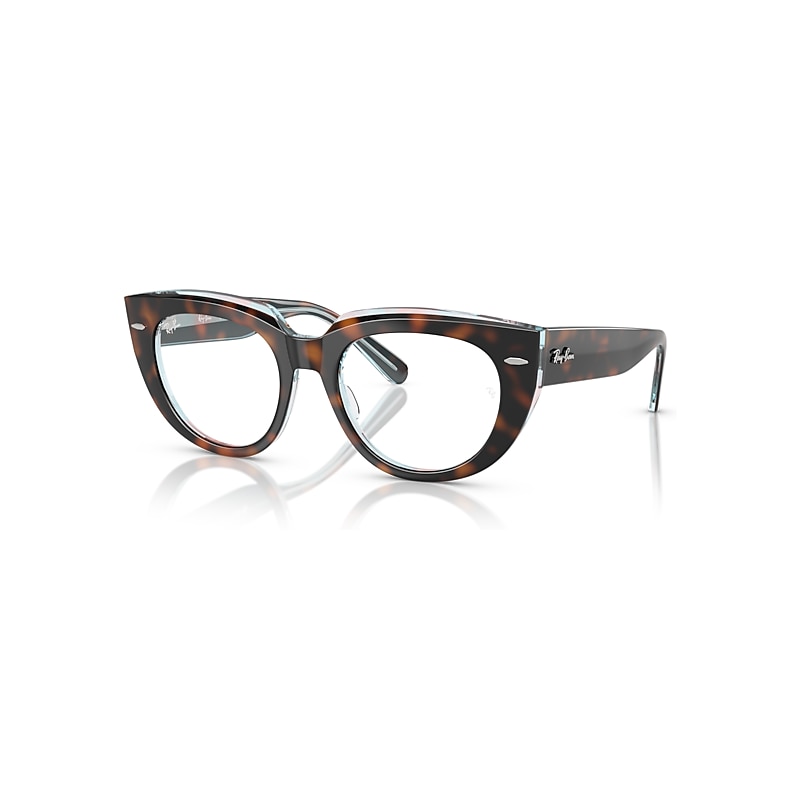 Ray - Ban Women's Rx5586 Doreen 8401 Woman Optical Frames Acetate Turtle Transparent Squared Normal - Image 2