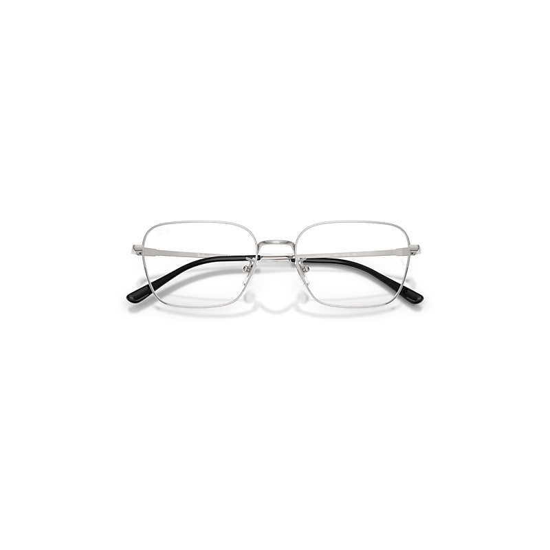 Ray-Ban Rb8784d Titanium Optics Optical Silver Frame Clear Lenses Polarized 54-18