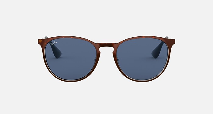 ERIKA METAL Sunglasses in Havana and Dark Blue - RB3539 | Ray-Ban