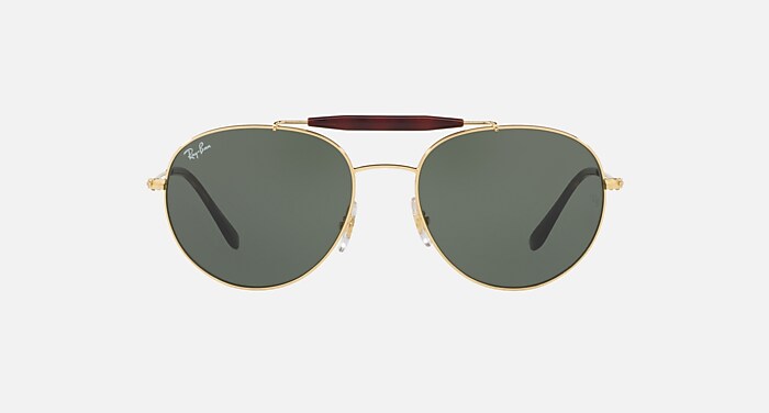 RB3540 Sunglasses in Gold and G-15 Green (56-18) - RB3540 | Ray