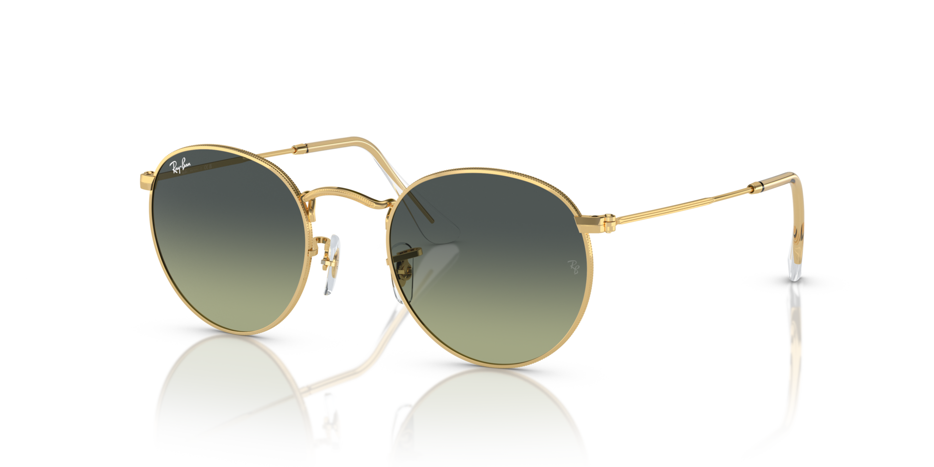 Ray-Ban Round Metal Lunettes De Soleil - Monture Dor Arista Verres Vert 50-21 179 €