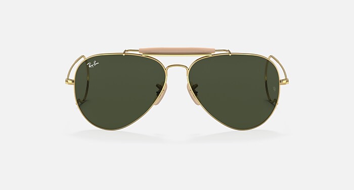 OUTDOORSMAN サングラス アリスタゴールド と G-15 グリーン (58-14