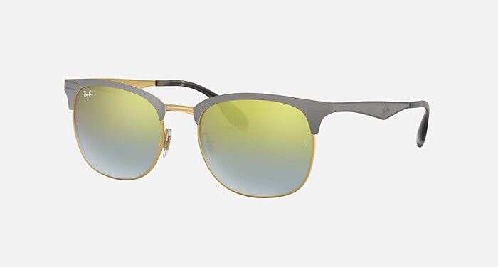 RB3538 Sunglasses in Grey and Green Gradient Mirror (53-19