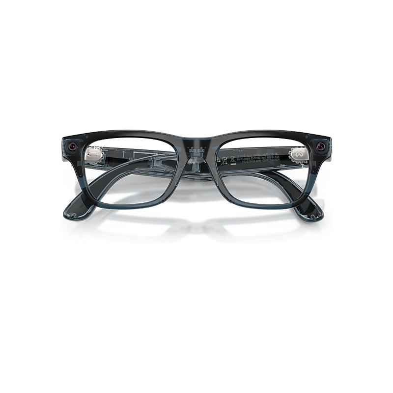 Ray-Ban Meta Optics (Gen 2) Trasparent Ocean Blue Frame Demo Lens Prescription AI Glasses